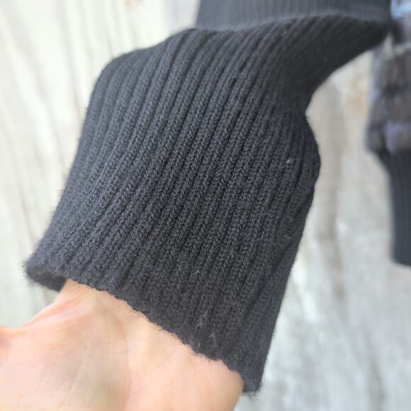 REVUE Wool Blend Bomber Jacket Women's XL Full Zip Checkered Moody - Picture 3 of 10